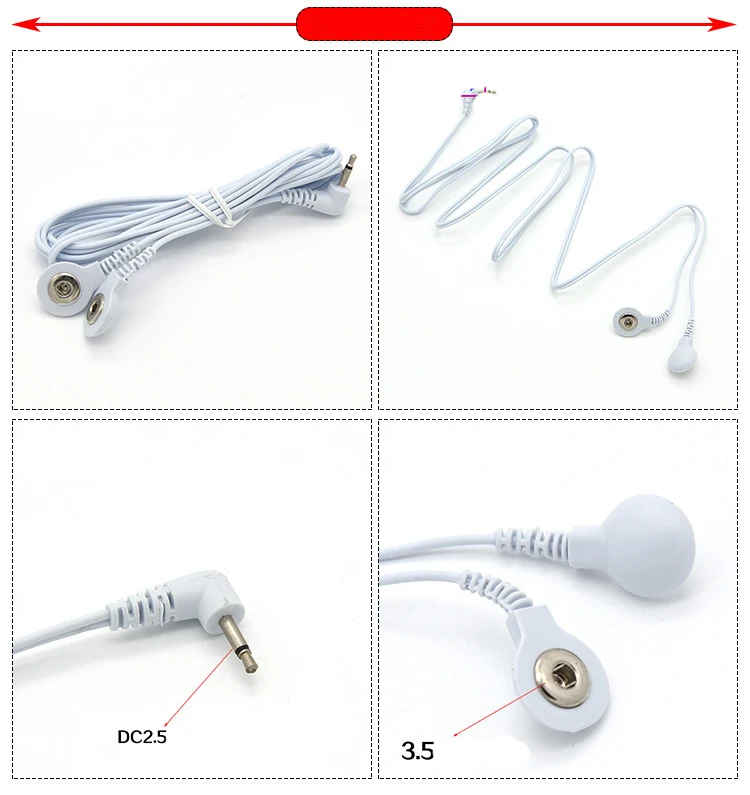 Electro Cable To Connect Penis Electric Stimulate Nipple Clamps Anal Plug Electro Shock Wire E-stim Sex Accessories Line Sex Toy