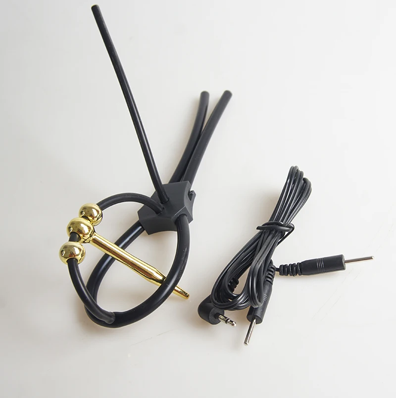 E stim Estim E-stim Cock Glans Ring,Penis Electric Stimulation,Electro Shock Shocker Sounding Urethra Penis Plug,BDSM Sex Toys