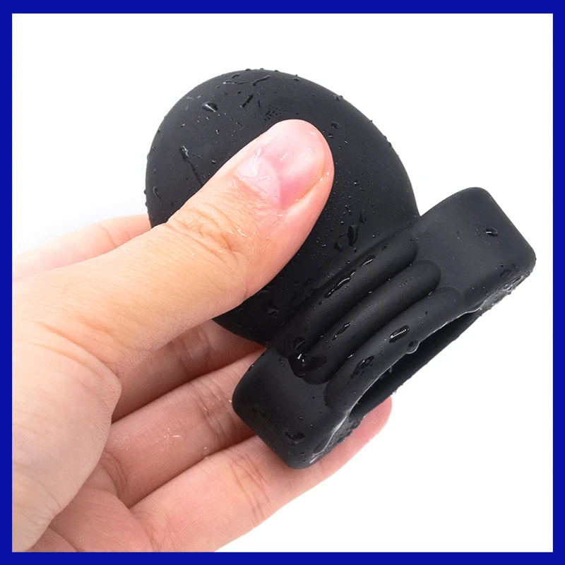 Electro Shock Glans Trainer Massage Cup,Testicle Electrostimulation Cock Penis Extender Scrotum Bind Sleeve,BDSM Sex Toy for Men