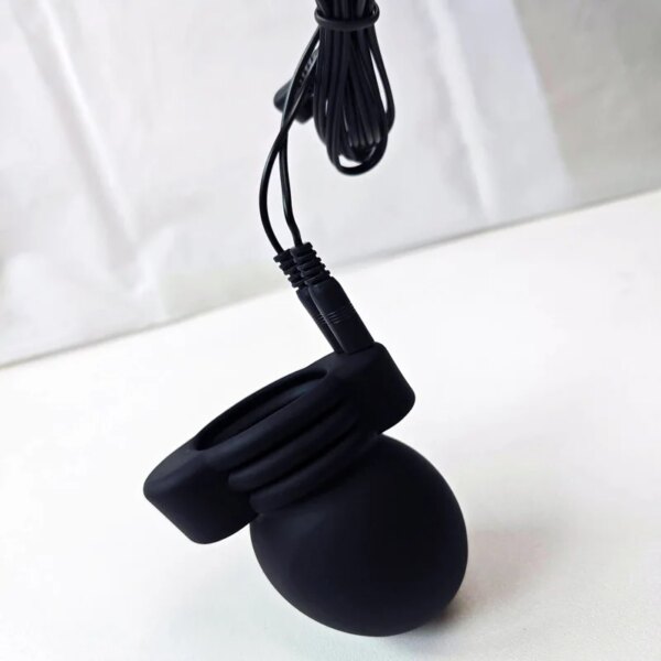 Electro Shock Glans Trainer Massage Cup,Testicle Electrostimulation Cock Penis Extender Scrotum Bind Sleeve,BDSM Sex Toy for Men