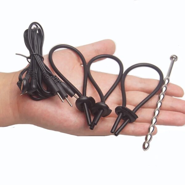 Electric Shocker Anal Butt Plug,Estim E stim Urethral Dilator,BDSM Electro Shock Penis Plug,Sex Toys Men,Electrostimulation