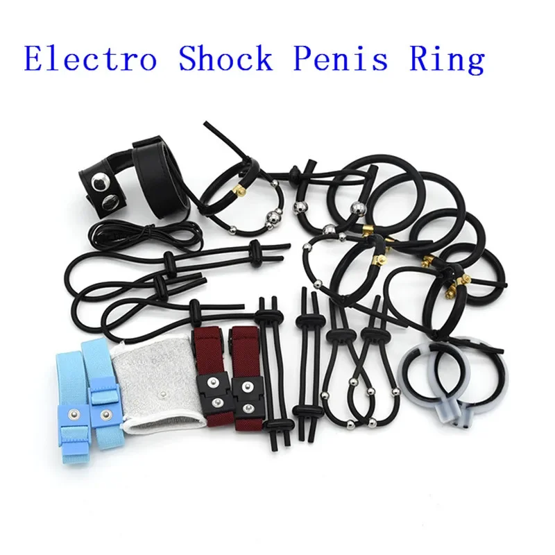 Electric Shock Penis Rings Penis Plug Sex Products   Medical Themed Toys Delay Ejaculation  Sex Toys for Men Masturbation