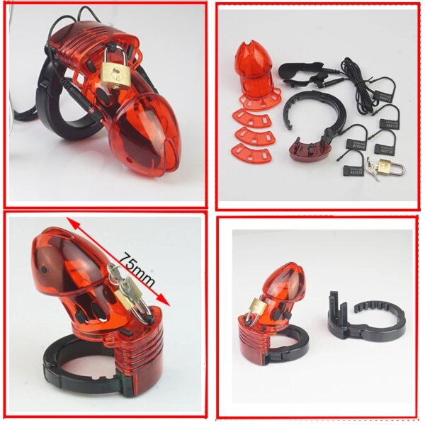 Electro Bdsm Penis Ring Electrostimulator,Estim Cock Chastity Cage Stimulation,Electric Sex Glans Trainer, E-stim Toys