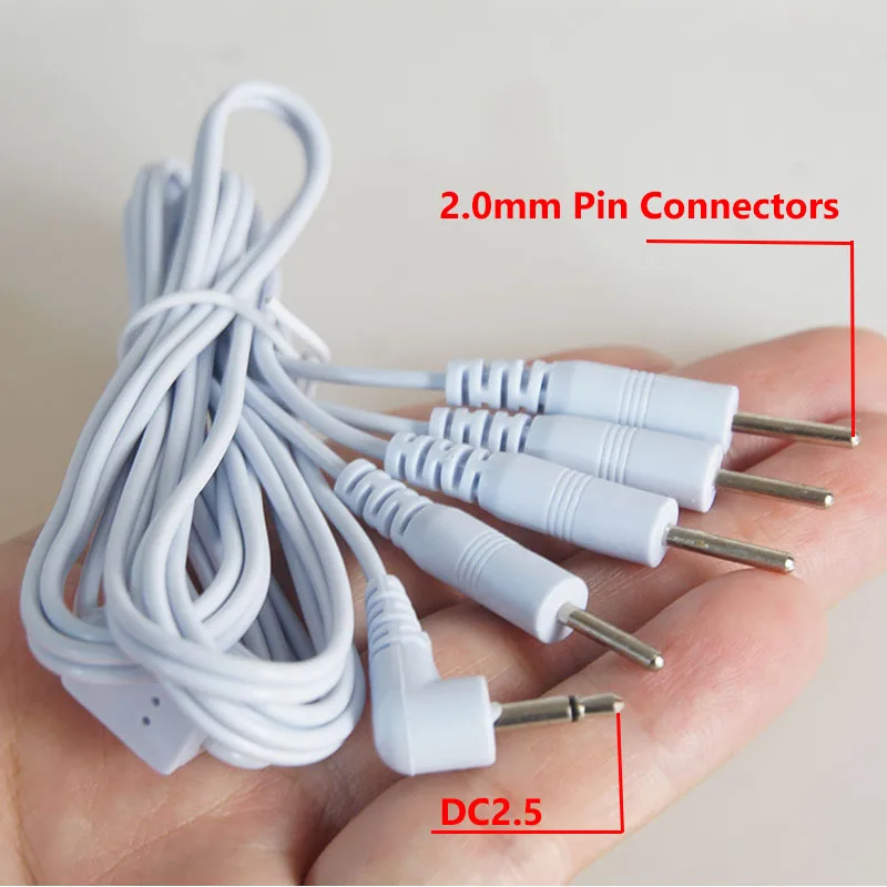 E stim Estim Electrode Lead Wires,Electro Shock BDSM Cable Adaptor,Electric Sex Toys,Electrostimulation,Electrostimulator E-stim