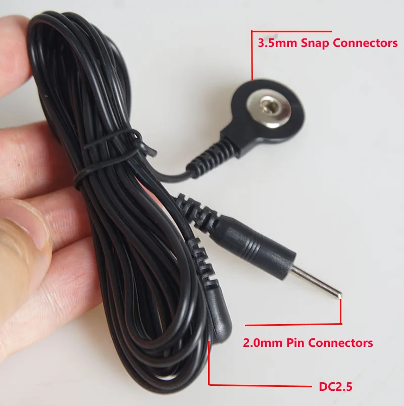 E stim Estim Electrode Lead Wires,Electro Shock BDSM Cable Adaptor,Electric Sex Toys,Electrostimulation,Electrostimulator E-stim