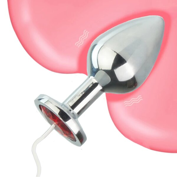 Electrosex Electrostimulator Buttplug,Electro Shock Anal Butt Plug,Electric Dildo Anus Expandable Stimulation,E stim Sex Toys
