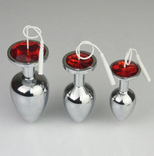 Electrosex Electrostimulator Buttplug,Electro Shock Anal Butt Plug,Electric Dildo Anus Expandable Stimulation,E stim Sex Toys