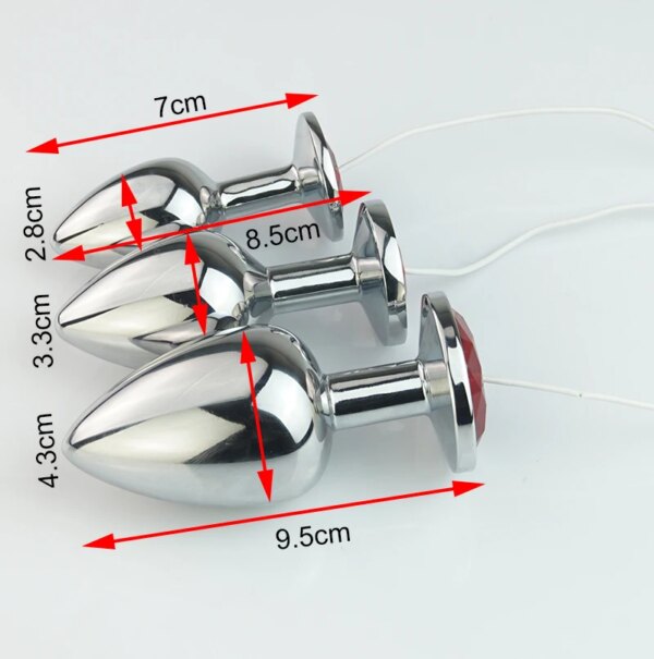 Electrosex Electrostimulator Buttplug,Electro Shock Anal Butt Plug,Electric Dildo Anus Expandable Stimulation,E stim Sex Toys