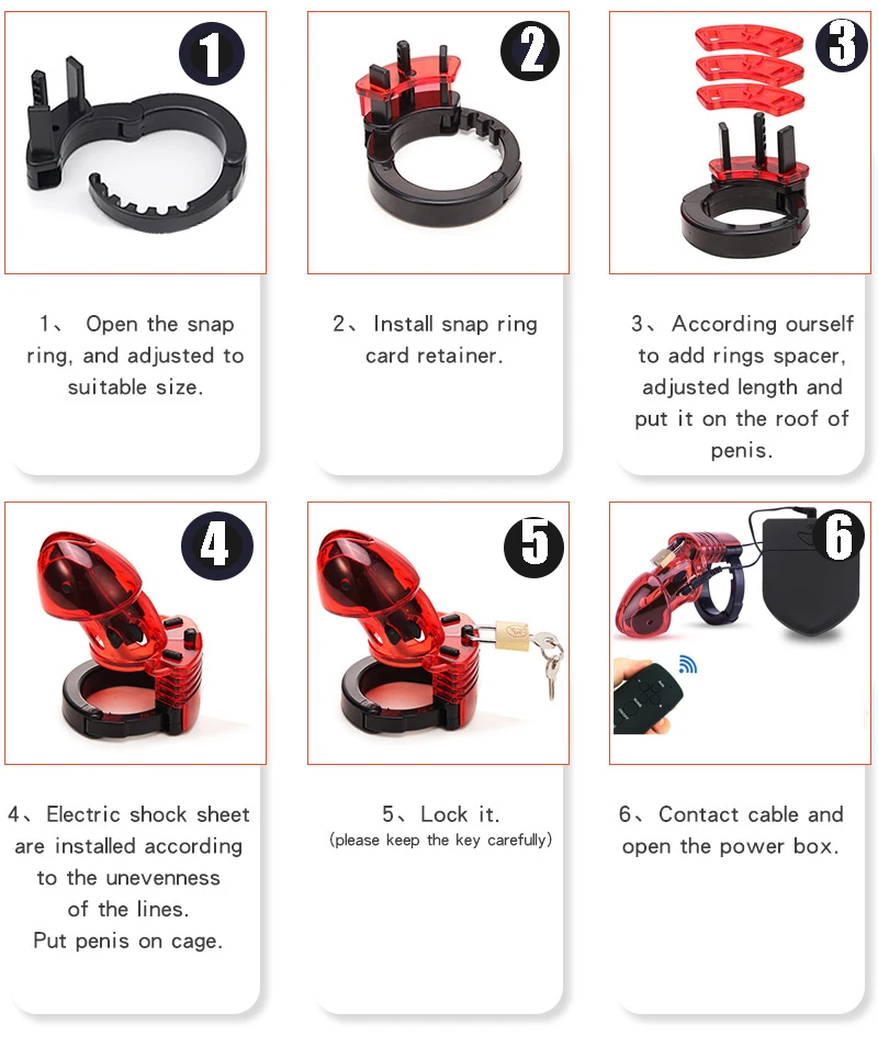 e stim Cock Ring Chastity Cage,Electro Sex Penis Rings,BDSM Electroshock Cockring,Masturbation Man Electric Sextoy,Adult Toys