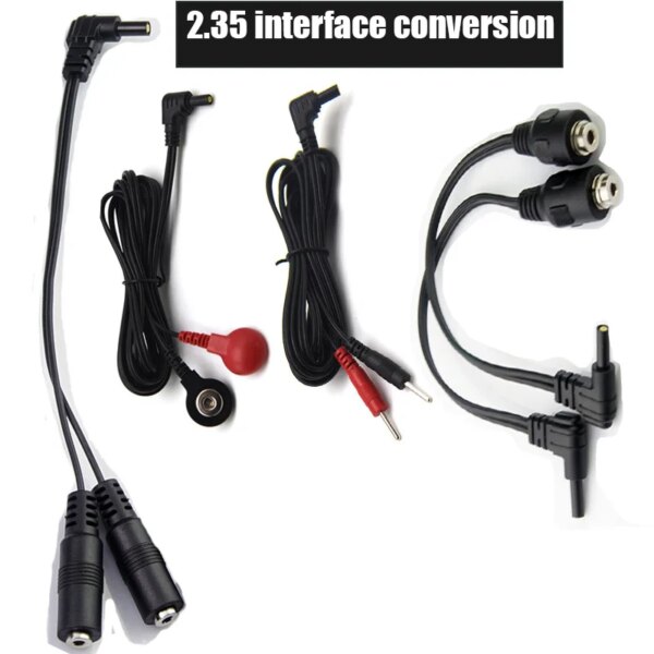 BDSM Electro Cable Connector,Estim Adapter for Electric Stimulation EMS Tens Stimulation, e stim Lead Wires Sex Toys