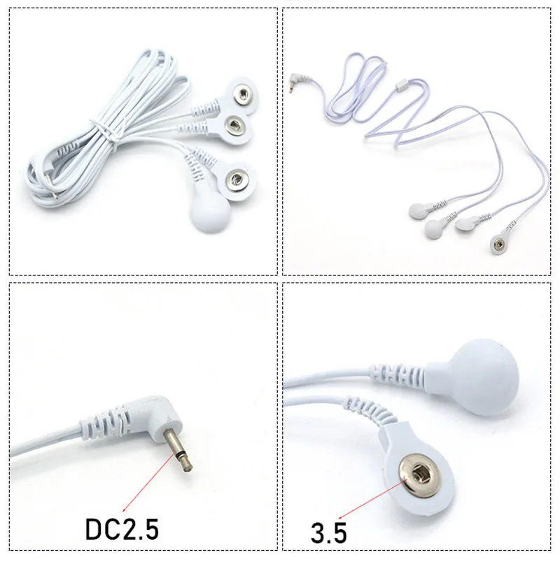 BDSM Electro Cable Connector,Estim Adapter for Electric Stimulation EMS Tens Stimulation, e stim Lead Wires Sex Toys