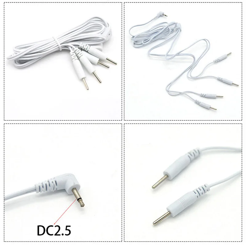 BDSM Electro Cable Connector,Estim Adapter for Electric Stimulation EMS Tens Stimulation, e stim Lead Wires Sex Toys