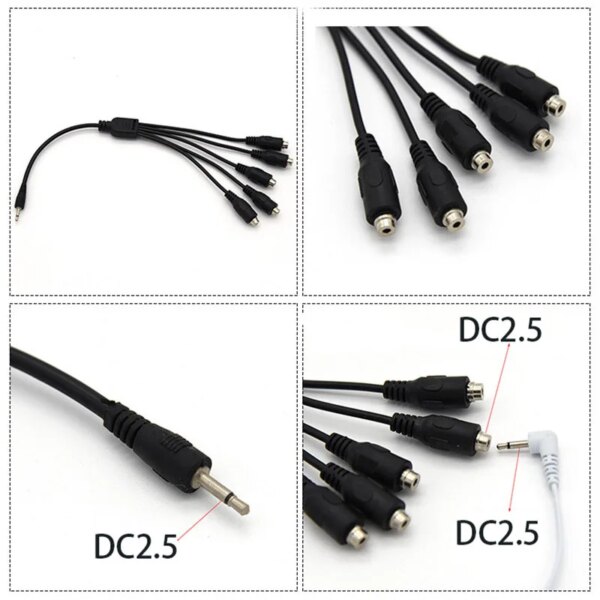 BDSM Electro Cable Connector,Estim Adapter for Electric Stimulation EMS Tens Stimulation, e stim Lead Wires Sex Toys
