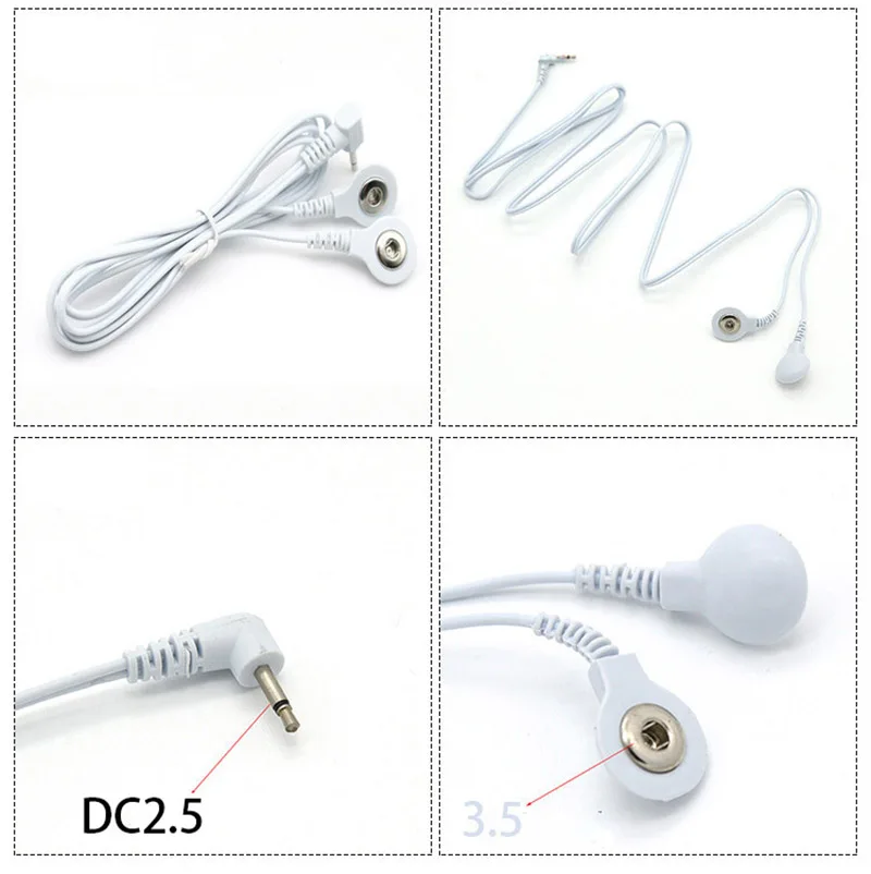 BDSM Electro Cable Connector,Estim Adapter for Electric Stimulation EMS Tens Stimulation, e stim Lead Wires Sex Toys