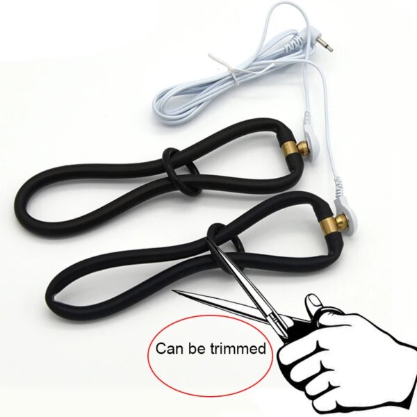 Electro Sex/Stimulation Insertable Vaginal Ring Anal Electrode,E-stim Penis and Testicles Band,Electric Stimulator BDSM Toys