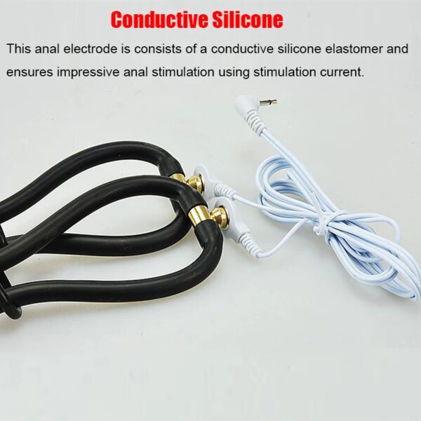 Electro Sex/Stimulation Insertable Vaginal Ring Anal Electrode,E-stim Penis and Testicles Band,Electric Stimulator BDSM Toys