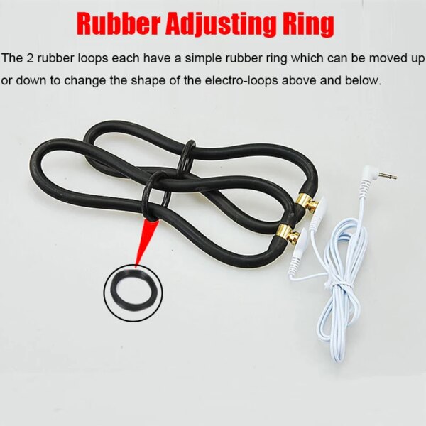 Electro Sex/Stimulation Insertable Vaginal Ring Anal Electrode,E-stim Penis and Testicles Band,Electric Stimulator BDSM Toys