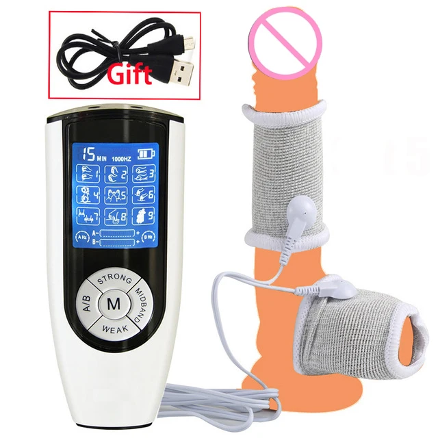 Electro Shock Therapy Conductive Penis Ring,Electric Play Cock And Ball Stretcher SM E-stim Sex Toy For Male Electric Stimulator