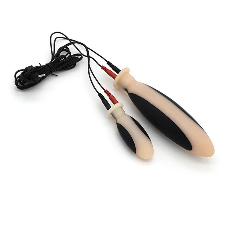 50 Style E-stim Electroshock Accessorry,SM Electro Anal Plug Nipple Clamp Cock Ring Penis Plug Sex Products,Estim Powerbox Toys