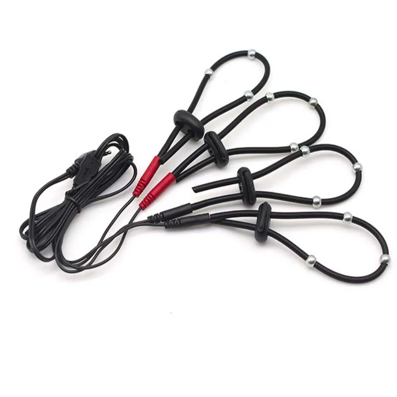 50 Style E-stim Electroshock Accessorry,SM Electro Anal Plug Nipple Clamp Cock Ring Penis Plug Sex Products,Estim Powerbox Toys