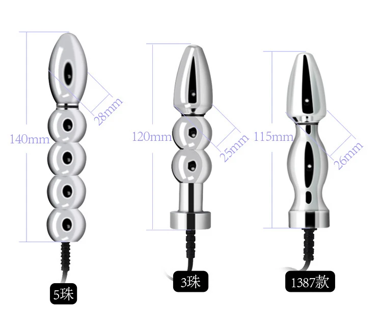 50 Style E-stim Electroshock Accessorry,SM Electro Anal Plug Nipple Clamp Cock Ring Penis Plug Sex Products,Estim Powerbox Toys