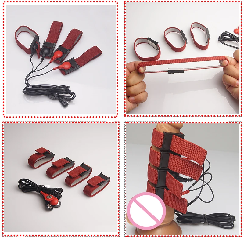 50 Style E-stim Electroshock Accessorry,SM Electro Anal Plug Nipple Clamp Cock Ring Penis Plug Sex Products,Estim Powerbox Toys