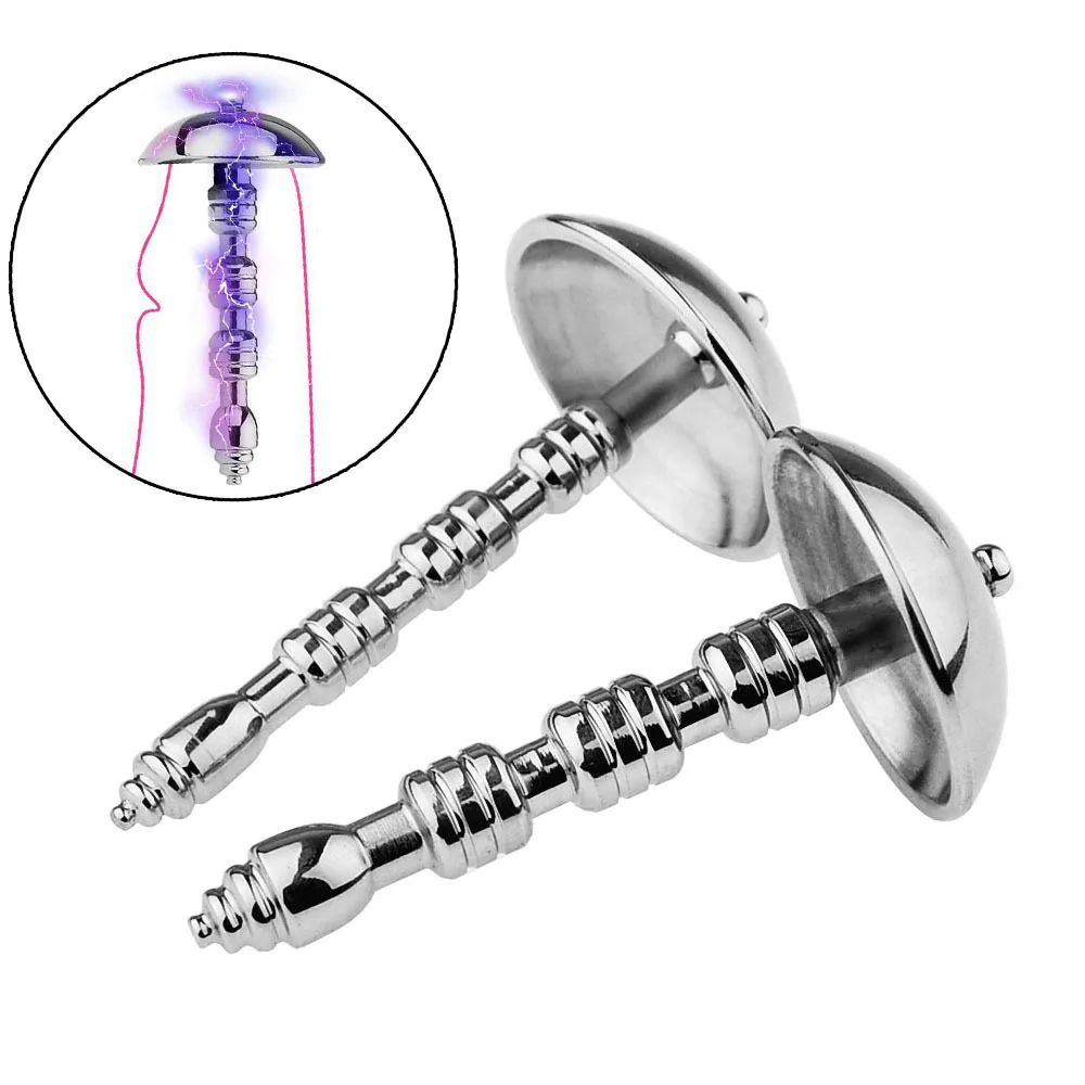 50 Style E-stim Electroshock Accessorry,SM Electro Anal Plug Nipple Clamp Cock Ring Penis Plug Sex Products,Estim Powerbox Toys