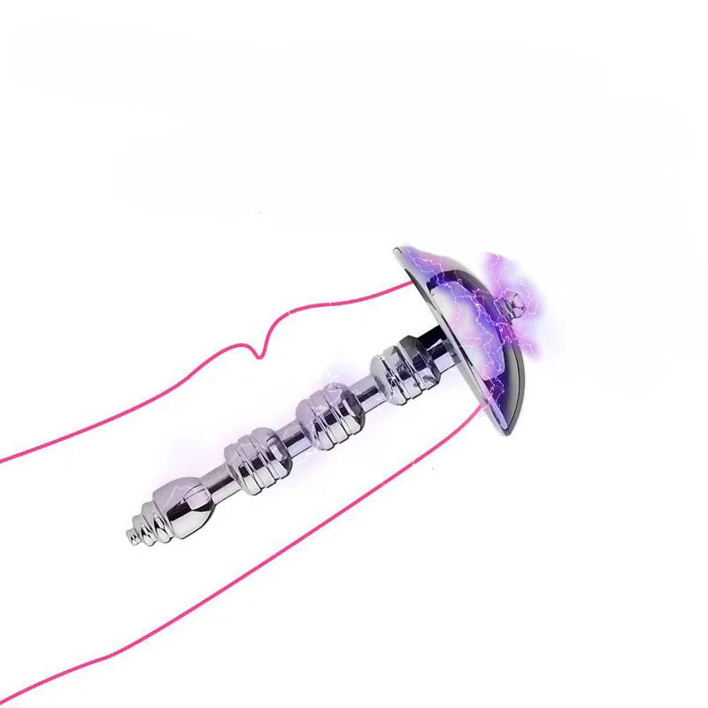 50 Style E-stim Electroshock Accessorry,SM Electro Anal Plug Nipple Clamp Cock Ring Penis Plug Sex Products,Estim Powerbox Toys