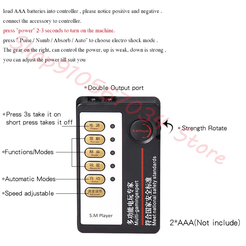 Varied Electro Bdsm Penis Ring Electrostimulator,E-stim Chastity Cage Cock Ring Glans Trainer,Men Electric Shock Sex Product Toy