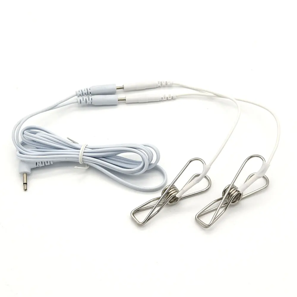 Electro Shock Anal Butt Plug Electric Nipple Sucker Clamps E-stim Penis Plug Ring Cock Cage SM Chastity Couple Sex Medical Toys
