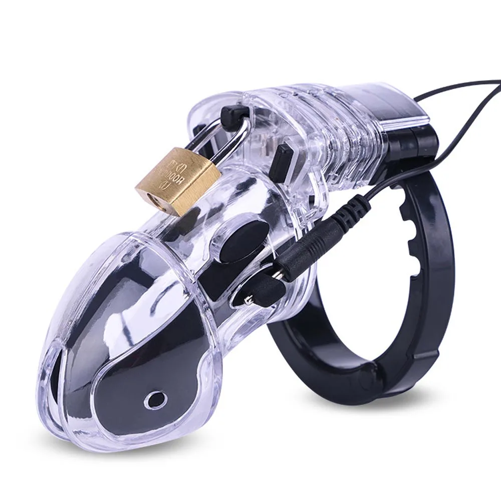 Electro Shock Anal Butt Plug Electric Nipple Sucker Clamps E-stim Penis Plug Ring Cock Cage SM Chastity Couple Sex Medical Toys
