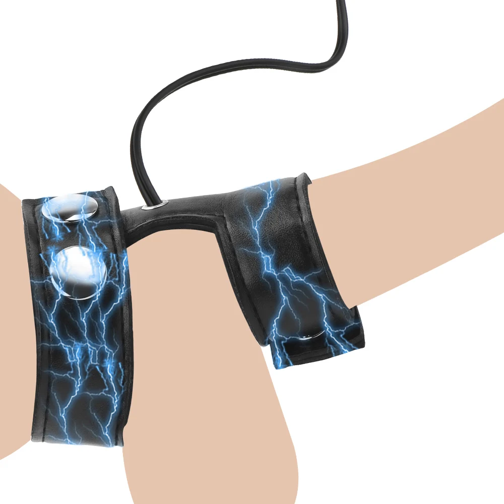 Electro Shock Anal Butt Plug Electric Nipple Sucker Clamps E-stim Penis Plug Ring Cock Cage SM Chastity Couple Sex Medical Toys