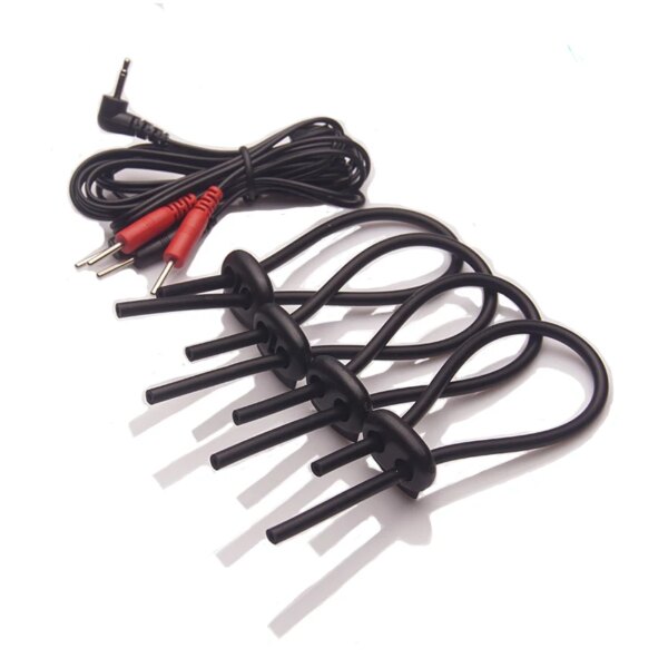 Bdsm Electro Penis Ring Cockring,e stim Cock Rings,Electrostimulation Electrosex Sex Toys,Electric Shock Testicle Loop,E-stim