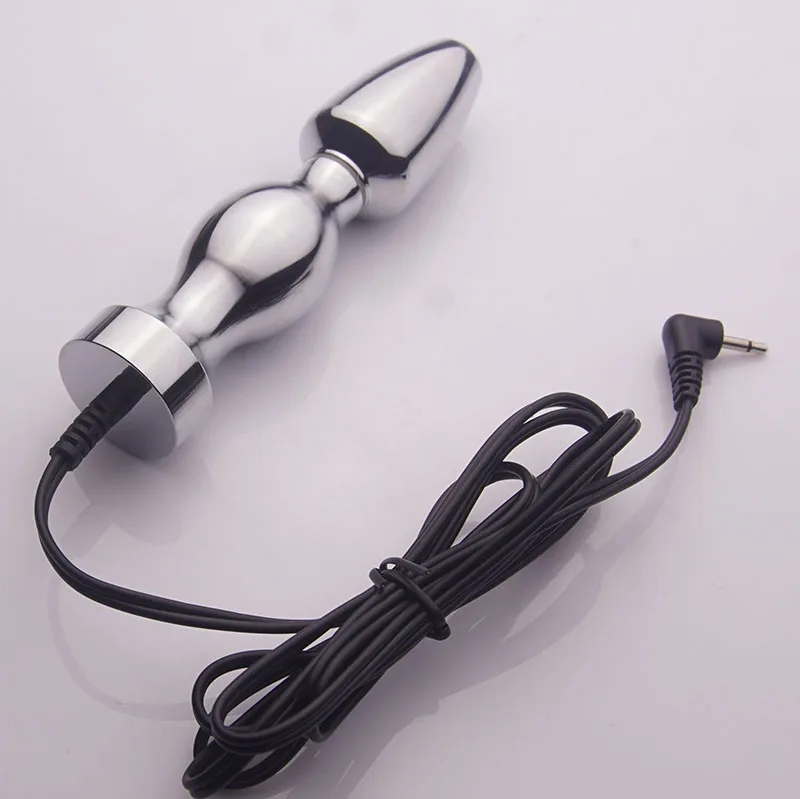 BDSM Electric Shocker Anal Butt Plug,Electrostimulation Electrosex,Electro Shock Sex Penis Cock Ring,E stim Estim Expand Anus