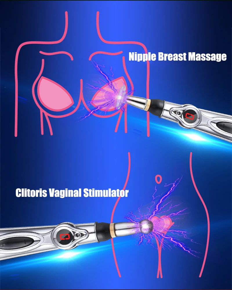 Electric Shock Vaginal Pen,Bdsm Electric Sex Chastity Wand Adult Sex Toys For Woman Men Penis Nipple Clitoris Electro Stimulator