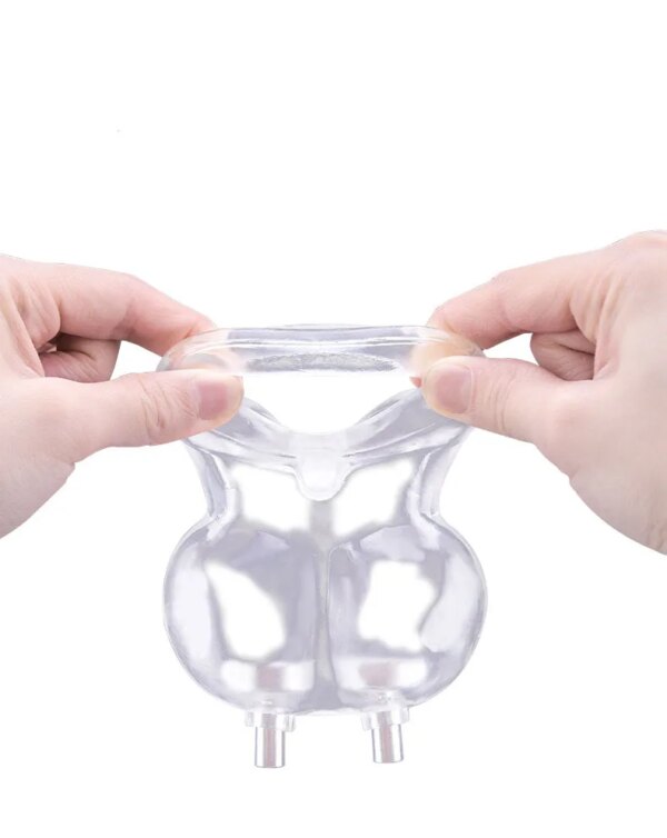 Electric Chastity Cage,Testicle Electrostimulation Penis Extender,BDSM Electro Sex for Men,E-stim Cockring,Electro Shock Scrotum