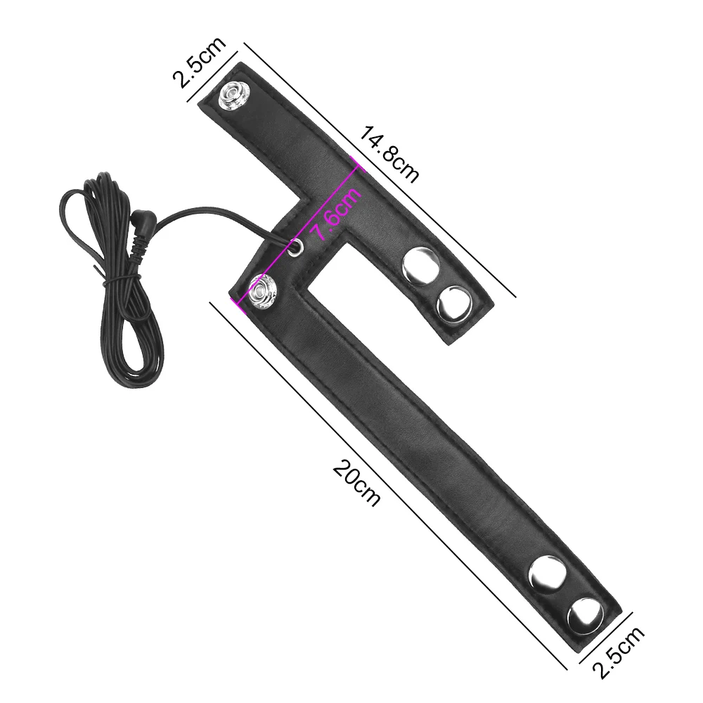 Electric Shock Penis Ring, Electro Stimulation Penis Massage Accessories, Cock Cage Penis Extender Sex Toys For Men Masturbator
