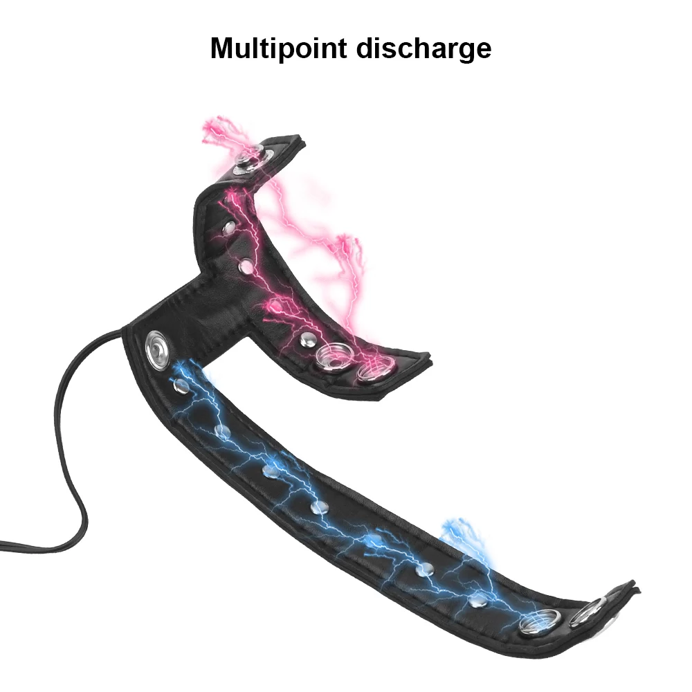 Electric Shock Penis Ring, Electro Stimulation Penis Massage Accessories, Cock Cage Penis Extender Sex Toys For Men Masturbator