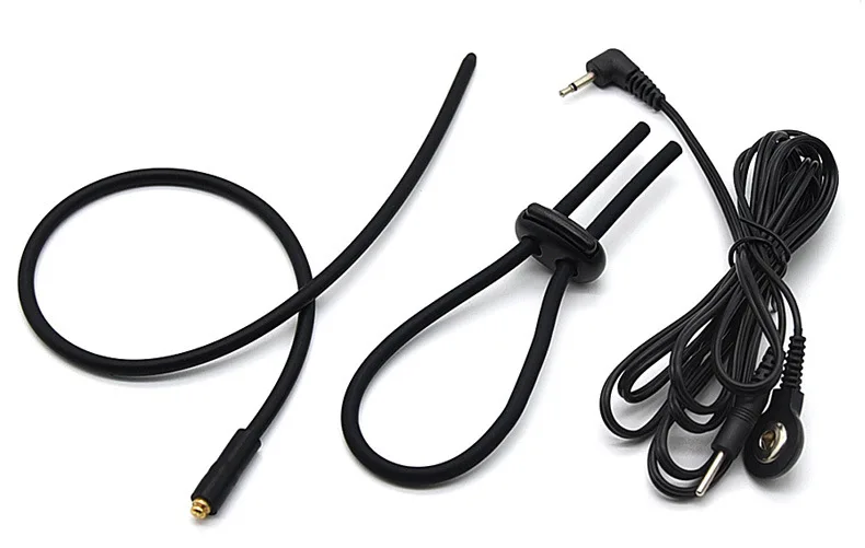 Strongest BDSM Power Box,Cable,Electro Shock Penis Ring,Electro Stimulate Massage Glans Trainer Cock Cage Penis Plug,Men Sex Toy