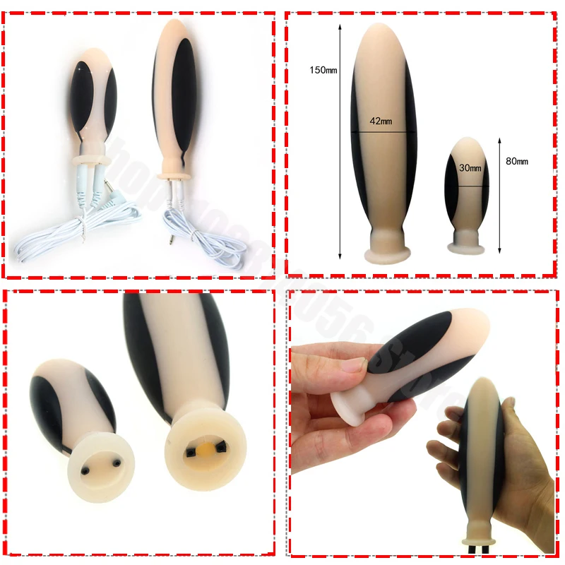 Electric Shock Butt​ Plug,Bdsm Electro Anal Sex Toys,Electro Dildo Anus Expand stimulation Vagina Prostate Massager,E stim Jumps