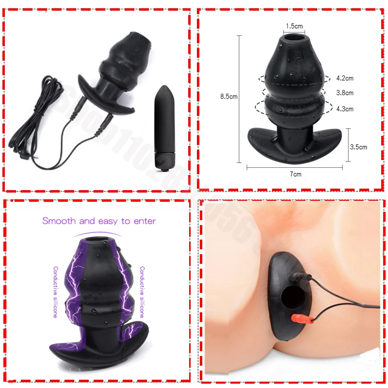 Electric Shock Butt​ Plug,Bdsm Electro Anal Sex Toys,Electro Dildo Anus Expand stimulation Vagina Prostate Massager,E stim Jumps