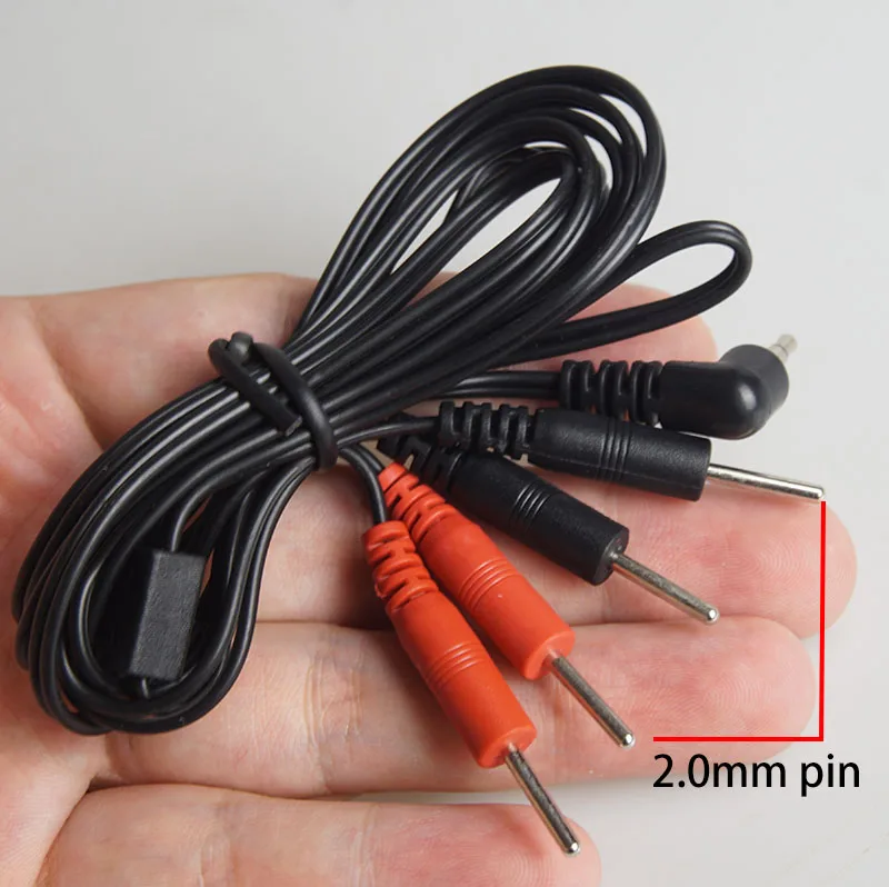 BDSM Electro Shock Cable Adaptor,Electric Shocker Lead Wires,Electrostimulator Electrosex Electroshock,Estim Sex Toys,E-stim