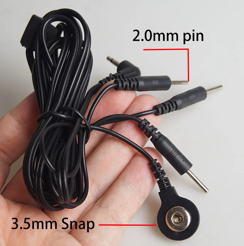 BDSM Electro Shock Cable Adaptor,Electric Shocker Lead Wires,Electrostimulator Electrosex Electroshock,Estim Sex Toys,E-stim