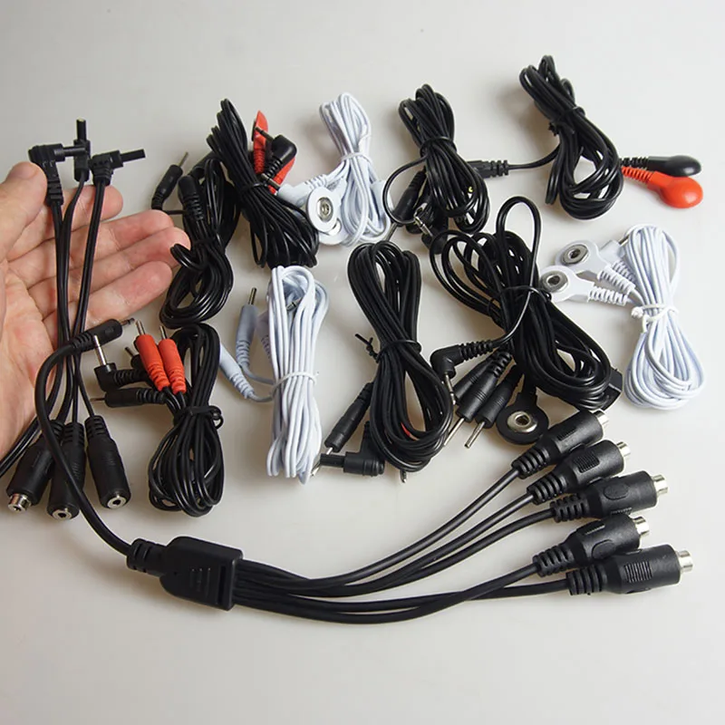 BDSM Electro Shock Cable Adaptor,Electric Shocker Lead Wires,Electrostimulator Electrosex Electroshock,Estim Sex Toys,E-stim