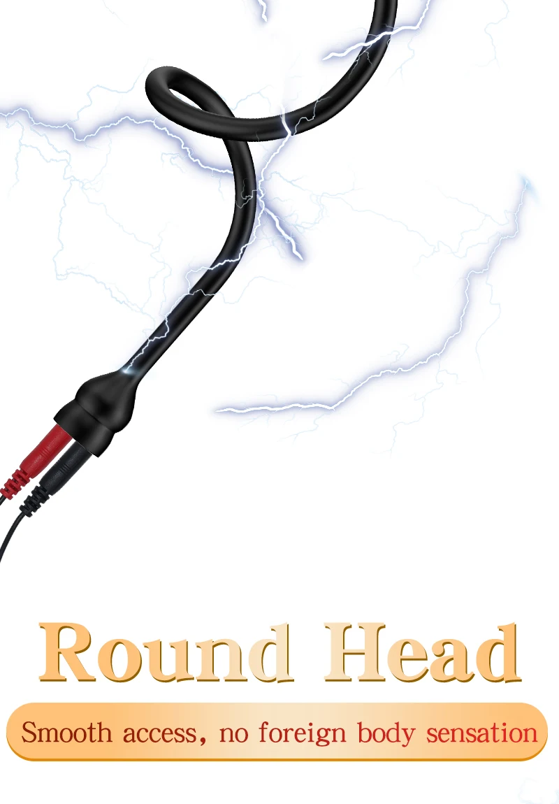 Electric Shocker Anal Butt Plug,E stim Urethral Dilator,BDSM Electro Shock Penis Plug,Sex Toys Men,Electrostimulation Massager