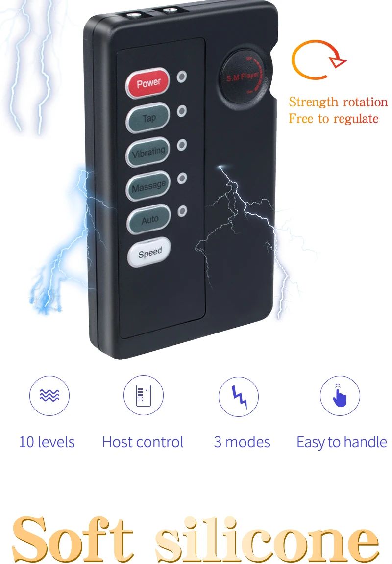 Electric Shocker Anal Butt Plug,E stim Urethral Dilator,BDSM Electro Shock Penis Plug,Sex Toys Men,Electrostimulation Massager