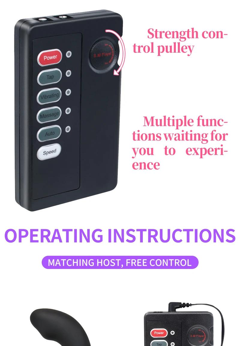 Electric Shocker Anal Butt Plug,E stim Urethral Dilator,BDSM Electro Shock Penis Plug,Sex Toys Men,Electrostimulation Massager