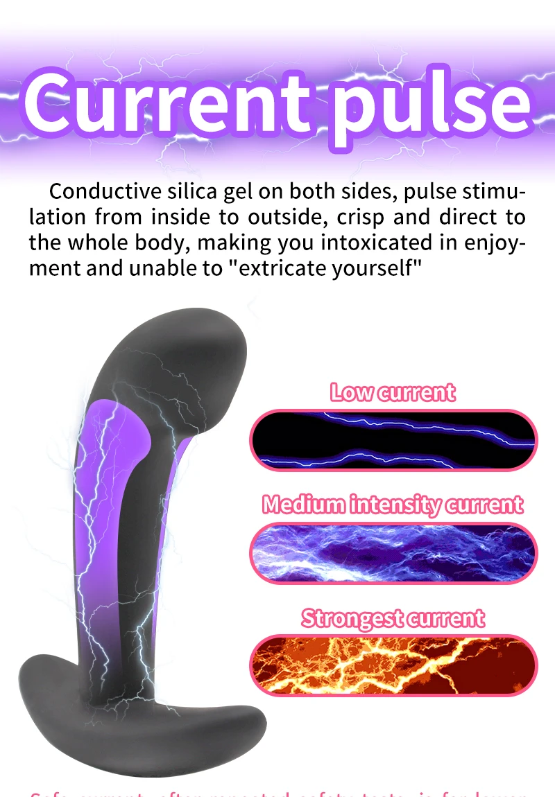 Electric Shocker Anal Butt Plug,E stim Urethral Dilator,BDSM Electro Shock Penis Plug,Sex Toys Men,Electrostimulation Massager
