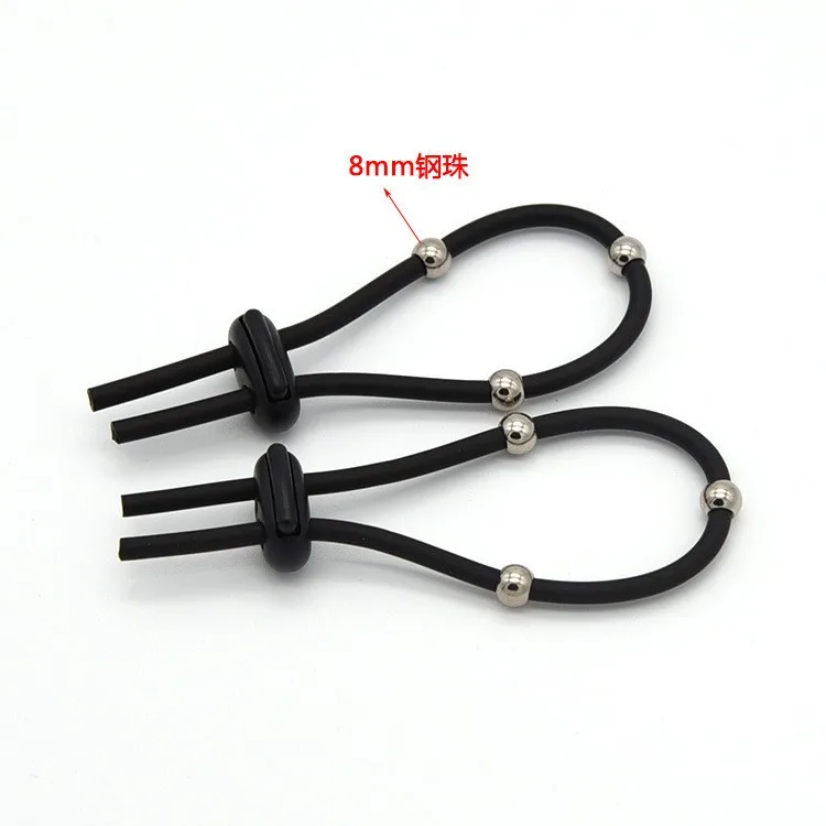 Electric Shock Silicone Loops Cock Ring,BDSM Electro Stimulation Penis Extender Men Enlarger Masturbator,E-stim Medical Sex Toys