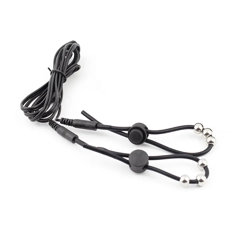 Electric Shock Silicone Loops Cock Ring,BDSM Electro Stimulation Penis Extender Men Enlarger Masturbator,E-stim Medical Sex Toys